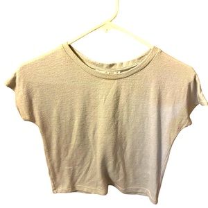Aritzia Wilfred crop shirt